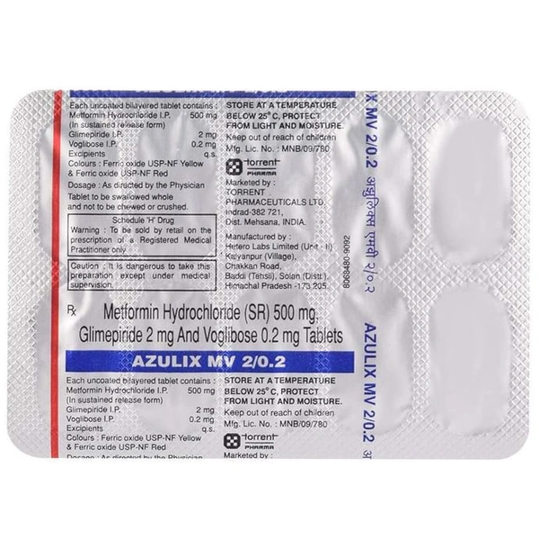 Azulix MV 2/0.2 Tablet SR
