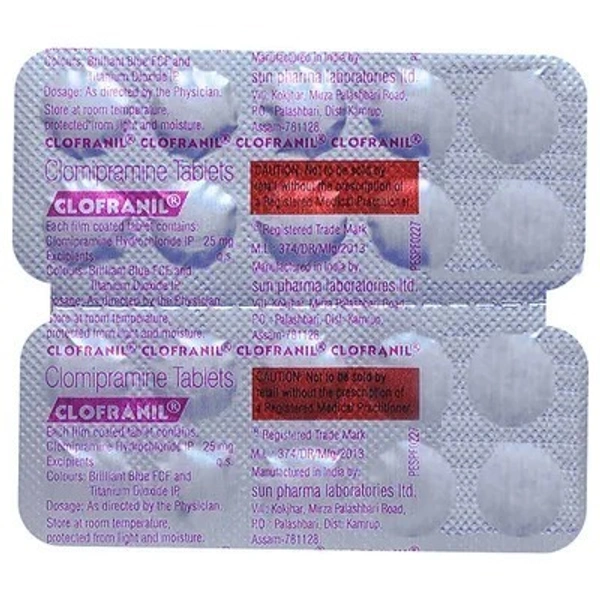 SUN PHARMA Clofranil 25Mg Tab