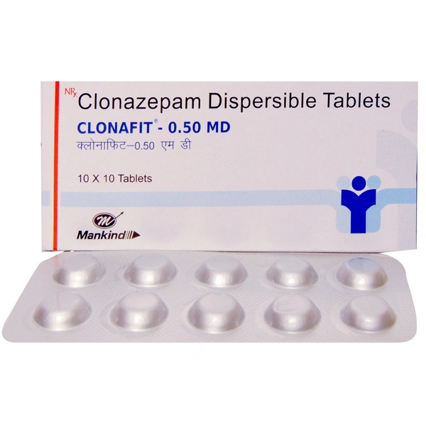MANKIND PHARMA Clonafit Md 0.5Mgtab (10 Tab)