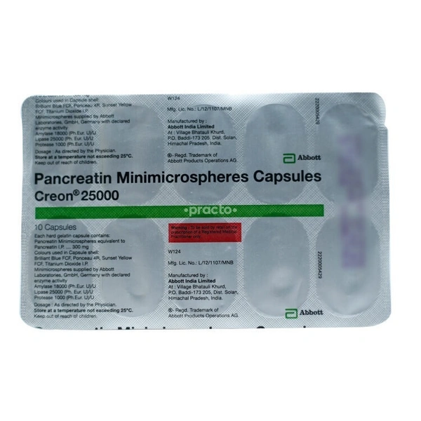 CREON 25000MG CAP (10 CAP)