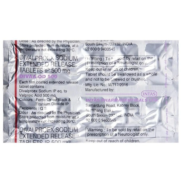 Divaa -OD 500 Tablet ER