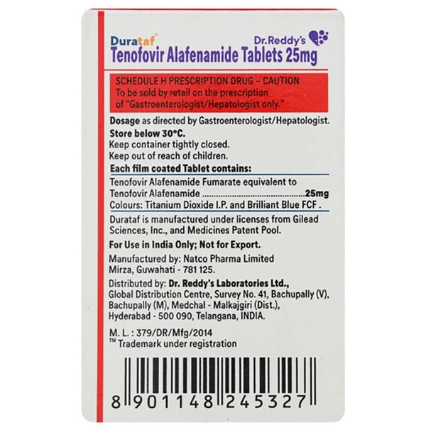 Durataf 25mg Tablet
