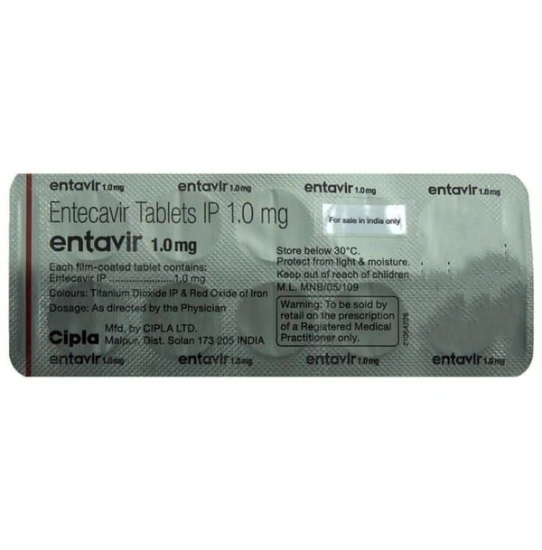 Entavir 1mg Tablet