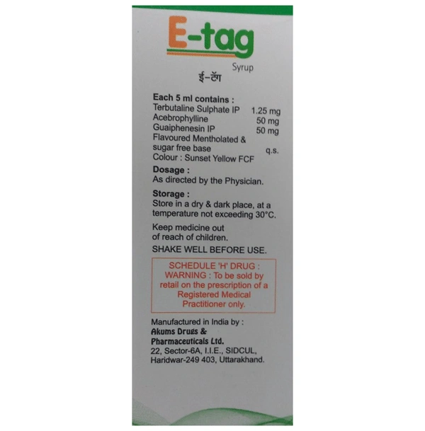 E-Tag Syrup