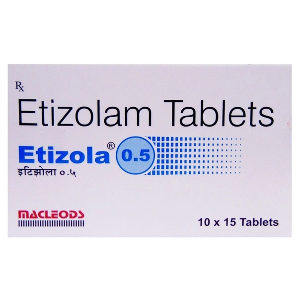 MACLEODS PHARMACEUTICALS Etizola 0.5Mgtab (15 Tab)