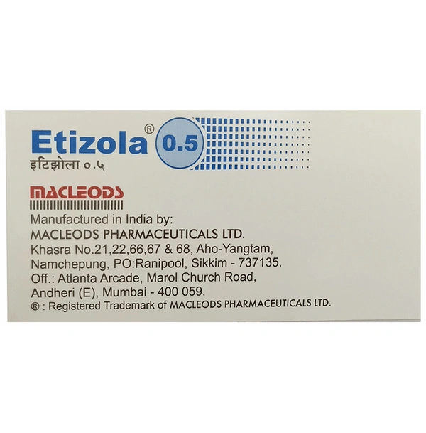 Etizola 0.5 Tablet