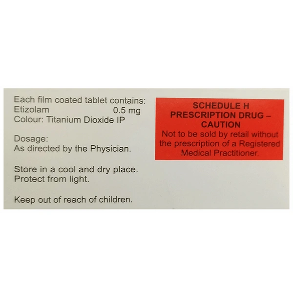 Etizola 0.5 Tablet
