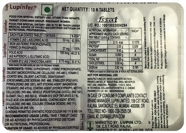 LUPIN Lupinfer Tab (10 Tab)