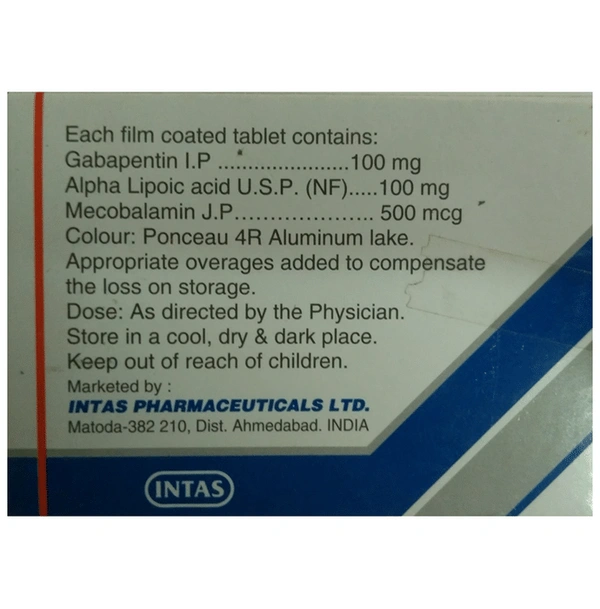Gabapin Plus 100 Tablet