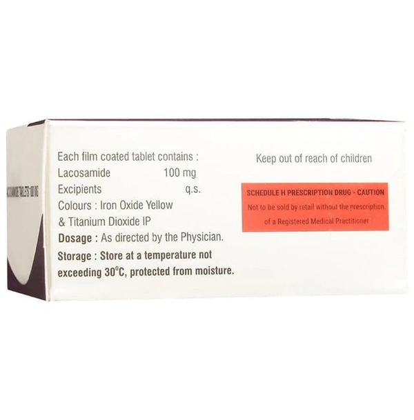Genericart Lacosamide 100mg Tablet
