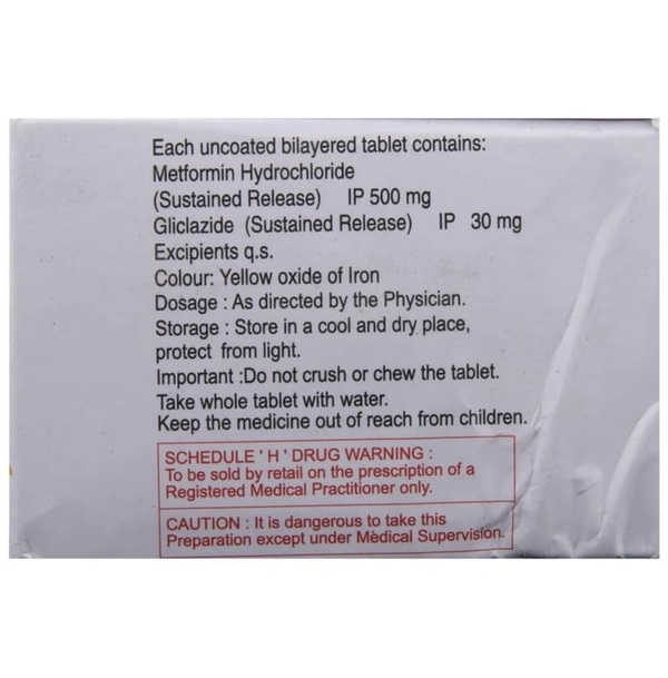 Glizid-M OD 30 Tablet SR