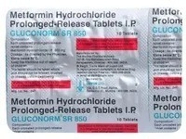 LUPIN Gluconorm Sr 850 Tab (10 Tab)