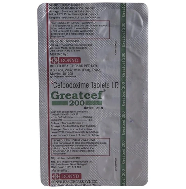 Greatcef 200 Tablet