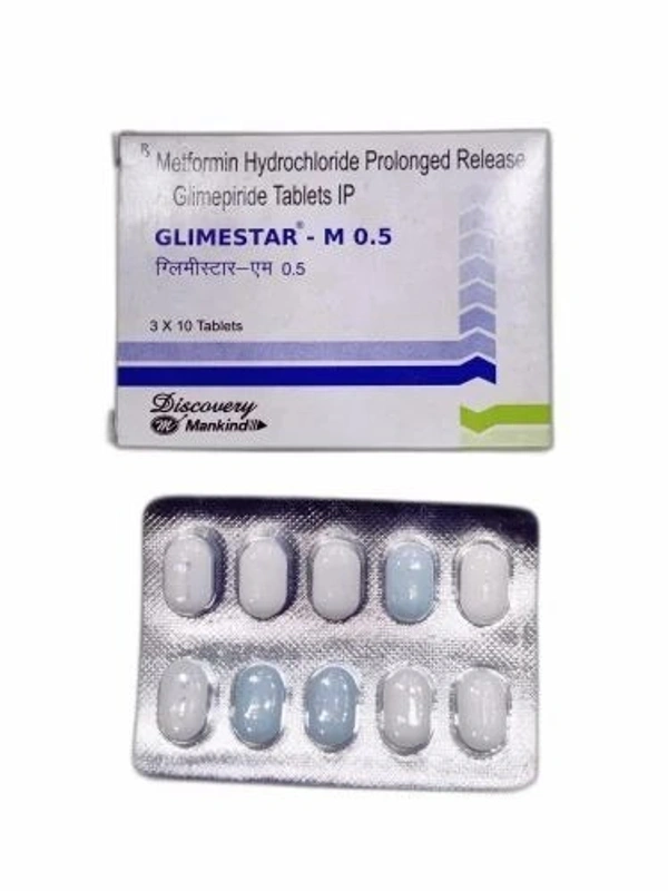 MANKIND PHARMA Glimestar M 0.5Mgtab (10 Tab)