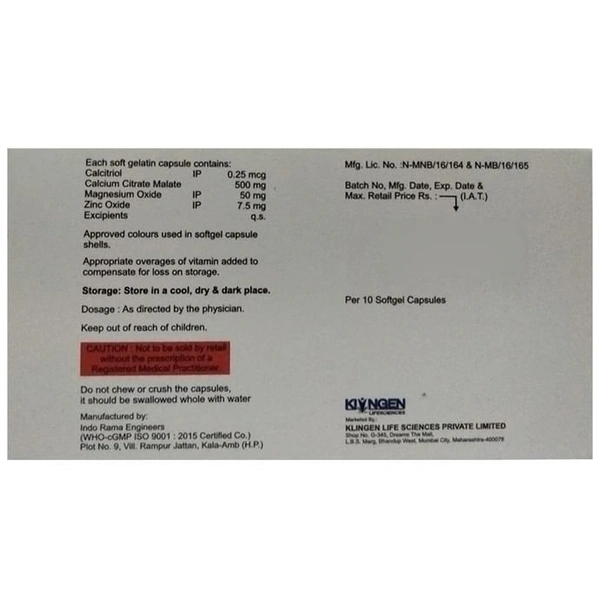 Klincal Softgel Capsule
