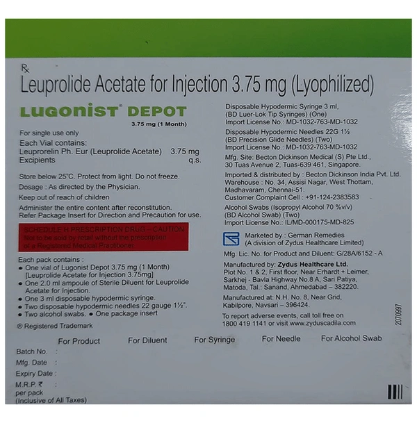Lugonist Depot 3.75mg Injection