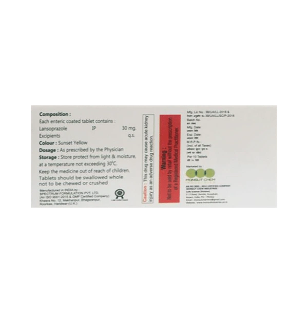 M Lanz 30mg Capsule
