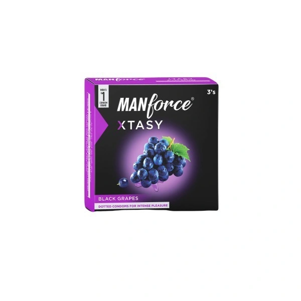 MANKIND PHARMA Manforce Black Grapes Condoms (3 Pcs)