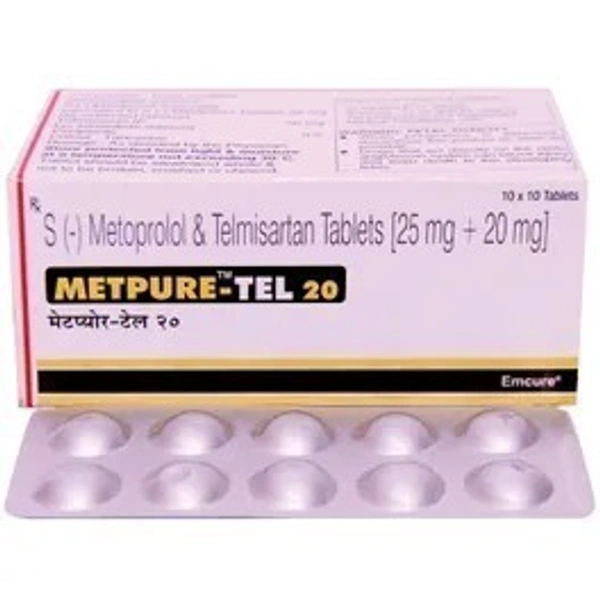 EMCURE PHARMACEUTICALS Metpure Tel 20Mg Tab (10 Tab)