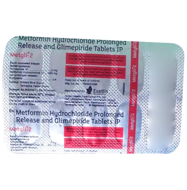Metgli 2mg/500mg Tablet PR