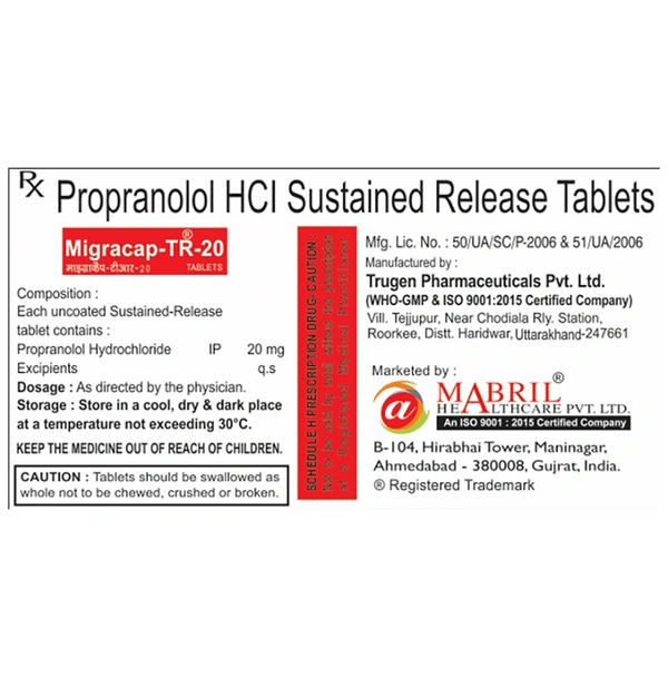 Migracap-TR 20 Capsule SR