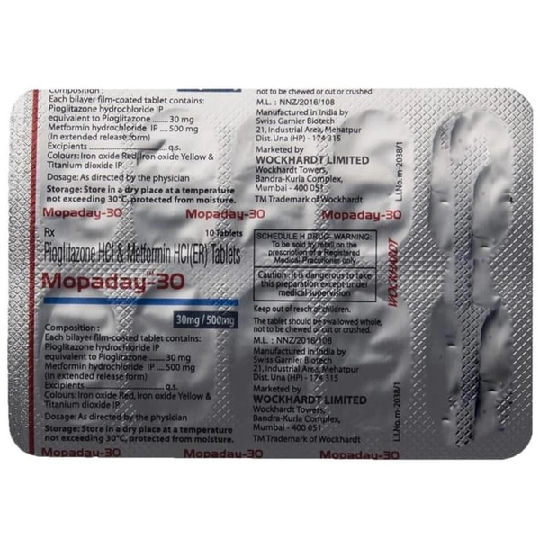 Mopaday 30 Tablet ER