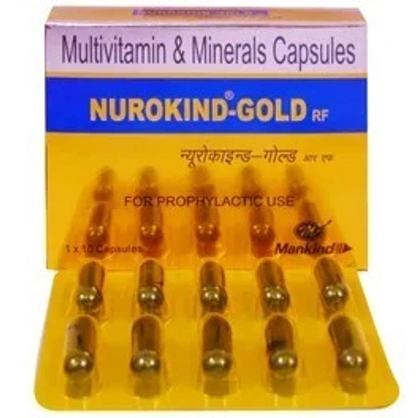 MANKIND PHARMA Nurokind Gold Rf Cap (10 Cap)