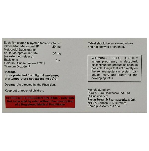 Olmecaid M 50 Tablet ER