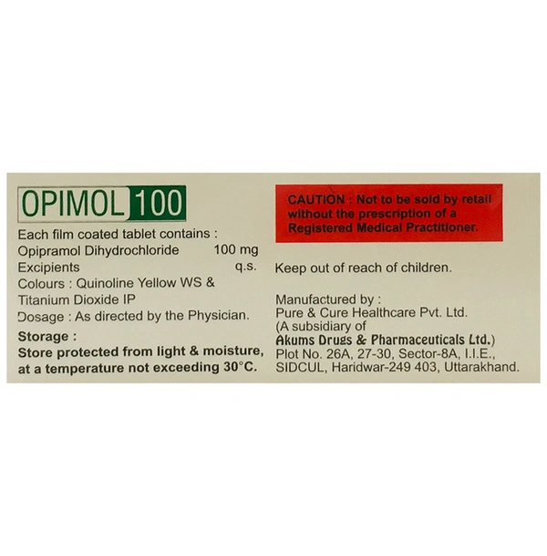Opimol 100mg Tablet