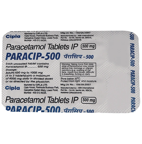 Paracip 500 Tablet