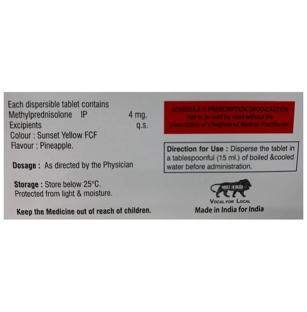 PL 05 Mpred 04mg Tablet