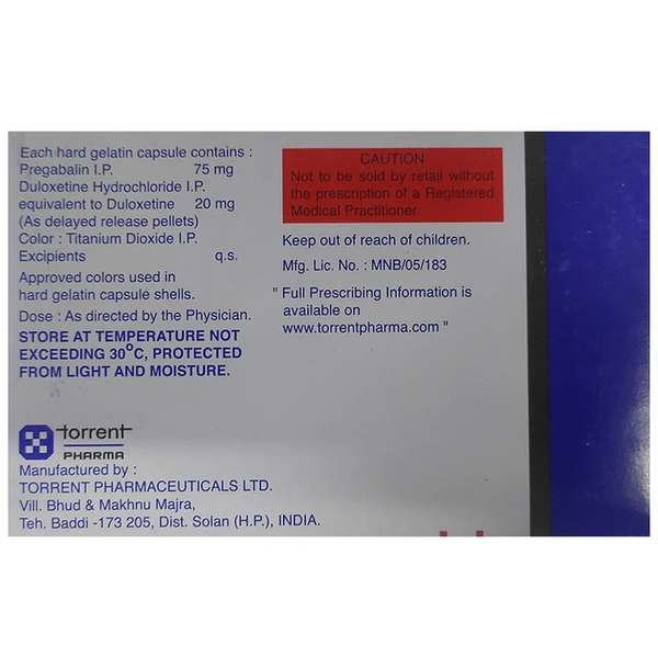 Pregalin D 75/20 Capsule