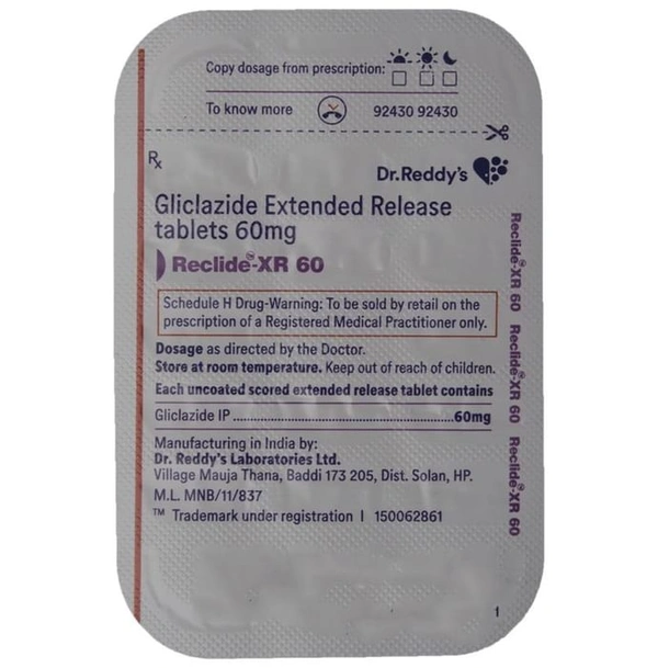 Reclide -XR 60 Tablet