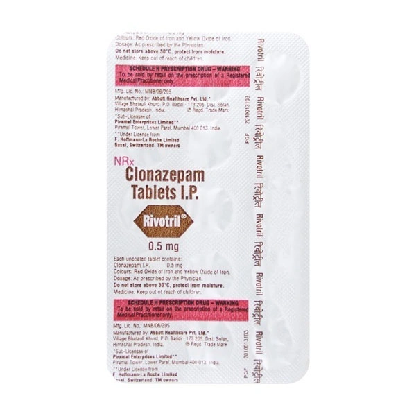 RIVOTRIL 0.5MGTAB (15 TAB)