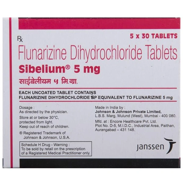 Sibelium 5mg Tablet