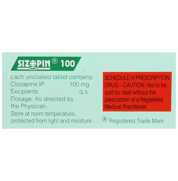 Sizopin 100mg Tablet