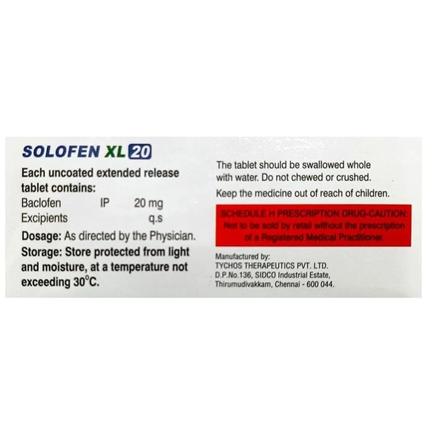 Solofen XL 20 Tablet