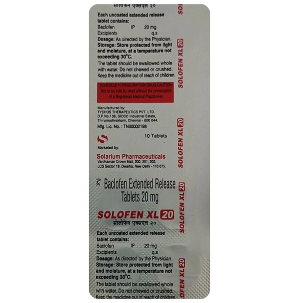 Solofen XL 20 Tablet