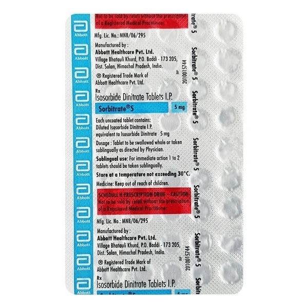 SORBITRATE  5MGTAB (50 TAB)