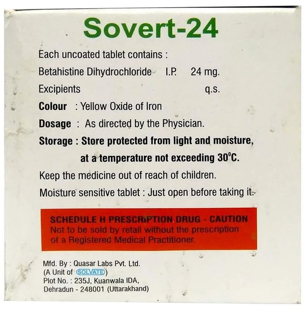 Sovert 24 Tablet