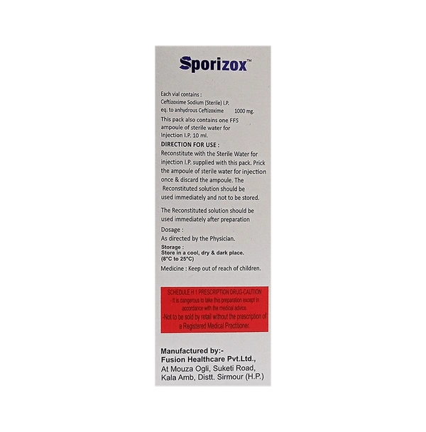 Sporizox Injection