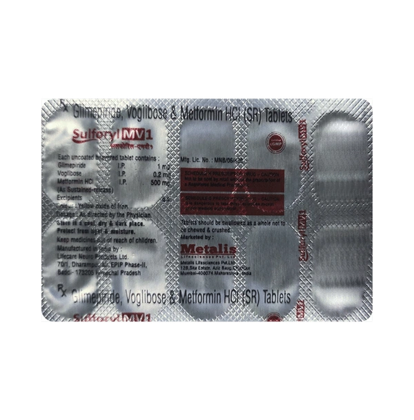 Sulforyl MV 1mg/500mg/0.2mg Tablet