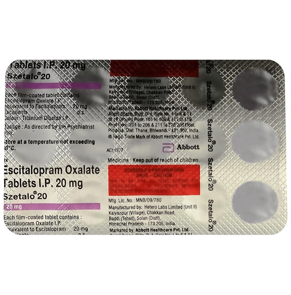 Szetalo 20 Tablet