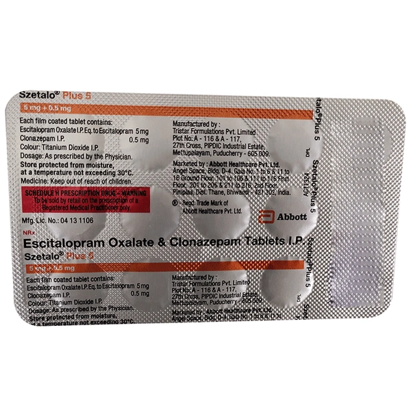 Szetalo Plus 5 Tablet