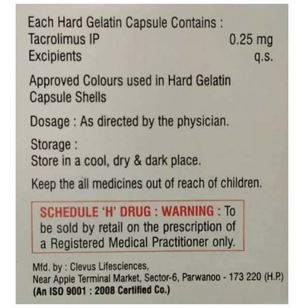 Tacren 0.25 Capsule