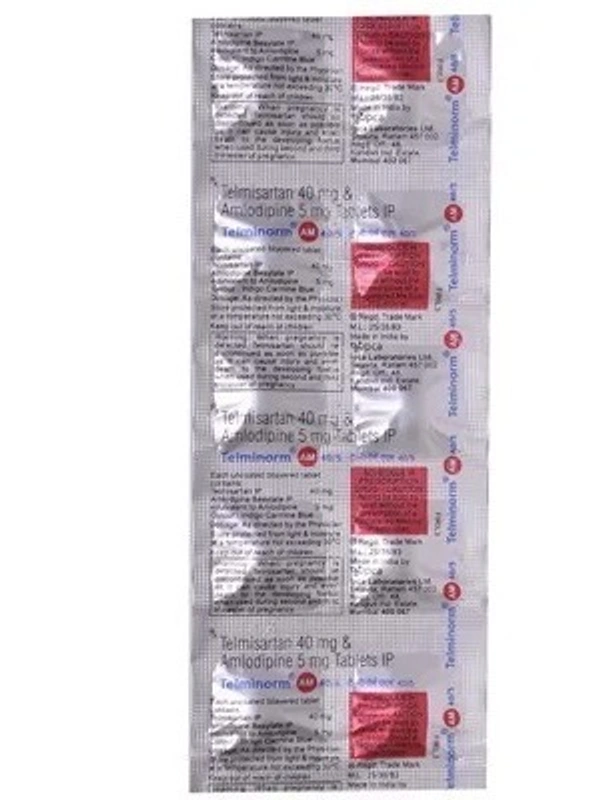 IPCA LABORATORIES Telminorm Am 40/5 Mg Tab (10 Tab)