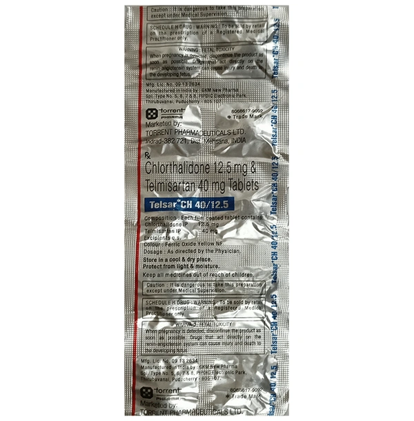 Telsar CH 40mg/12.5mg Tablet
