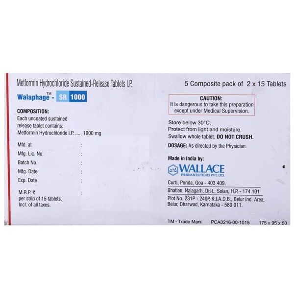 Walaphage -SR 1000 Tablet