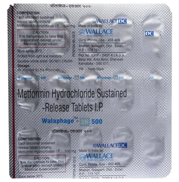 Walaphage -SR 500 Tablet