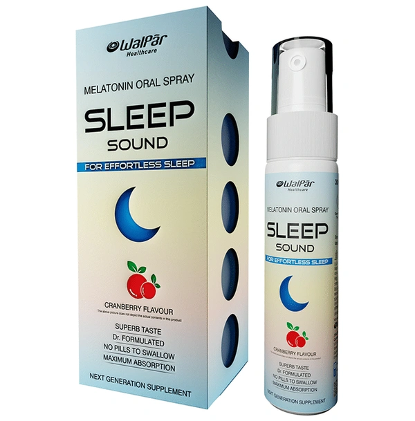 Walpar Sleep Sound Melatonin Oral Spray Cranberry